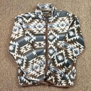 Roper Aztec Southwestern Fleece 1/4 Zip Pullover Youth Sz XL Women’s Small